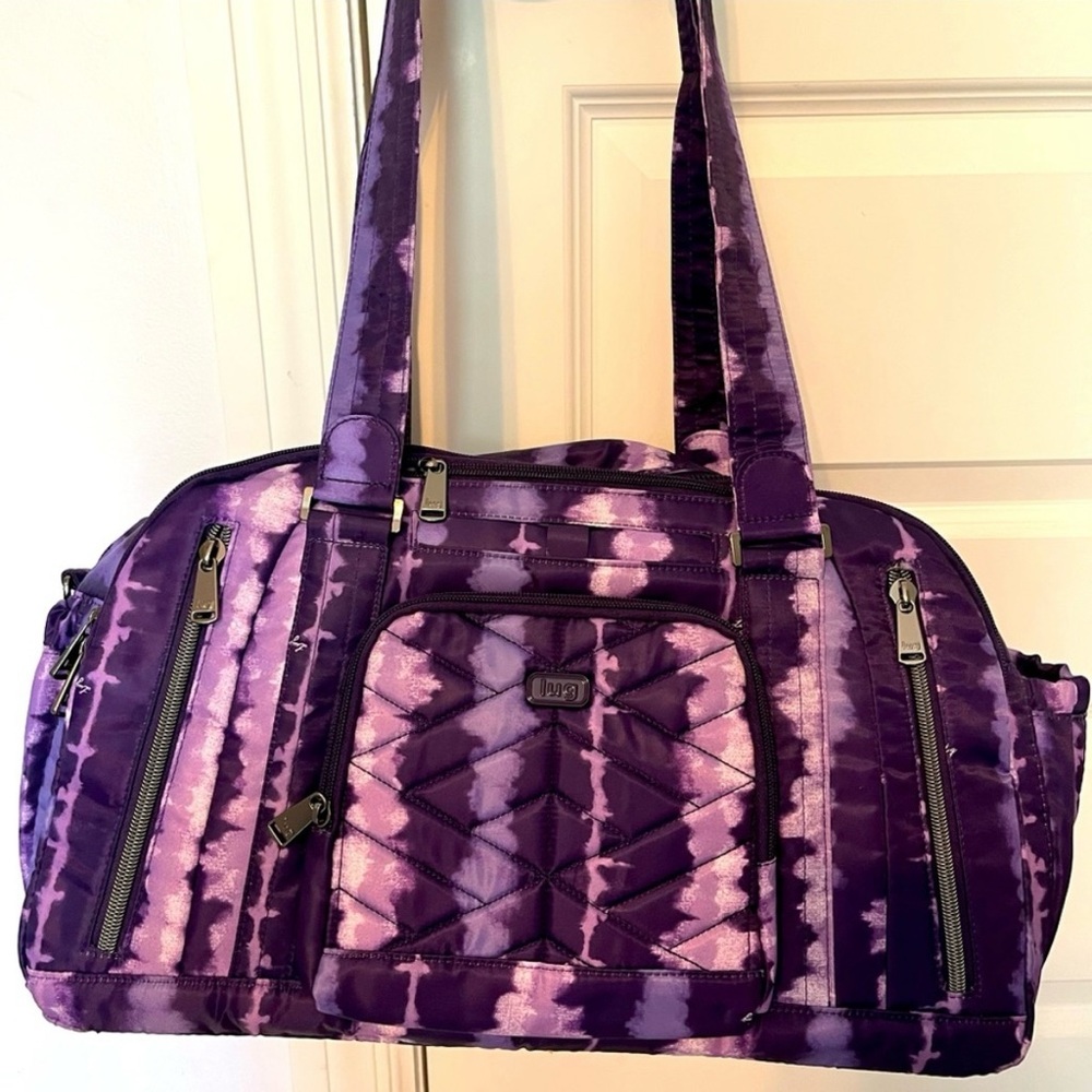 Lug Propeller 2 Overnight Bag-Shibori Purple